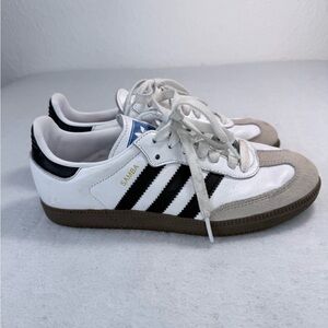 adidas Samba White and Black Sneakers